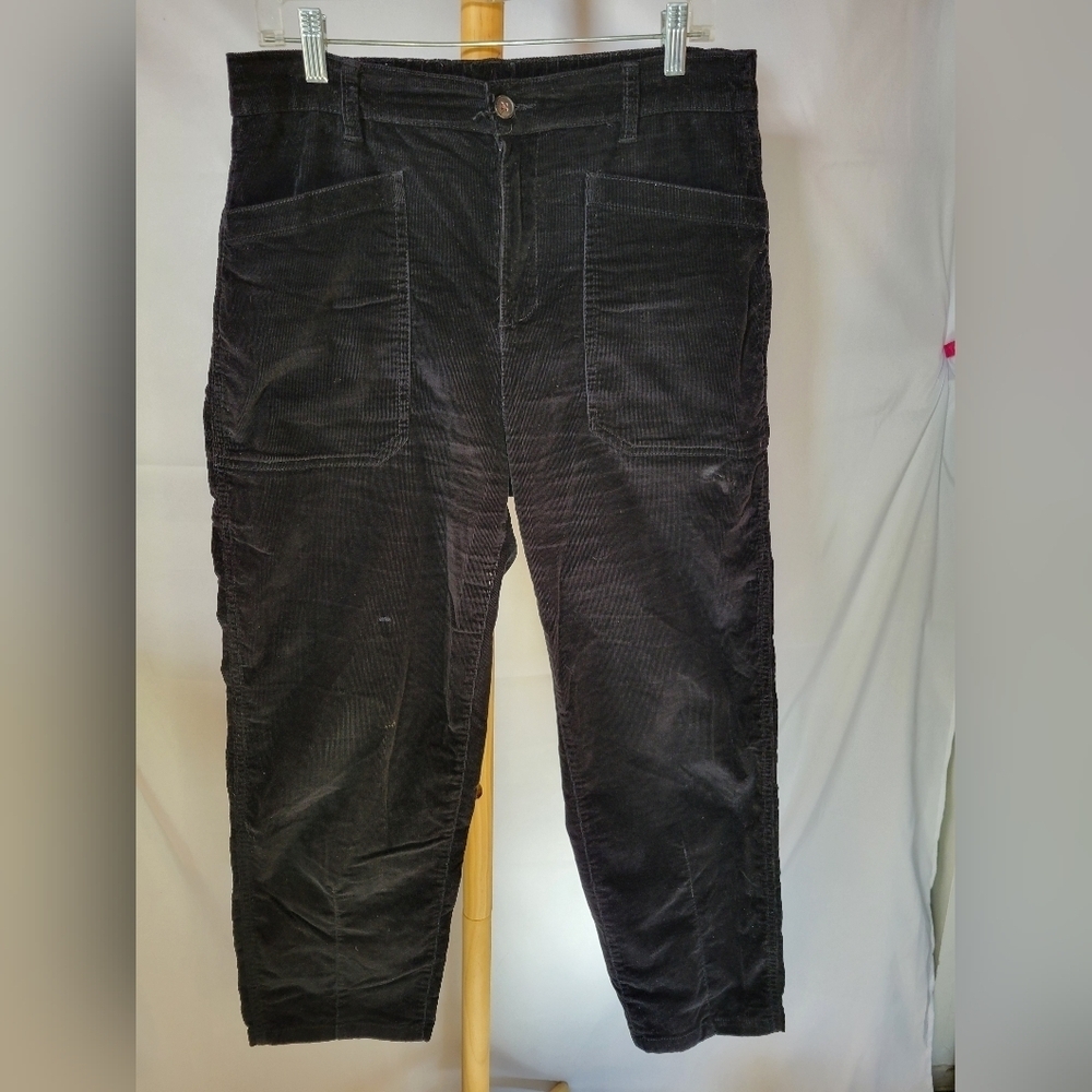 Joe Fresh Women's Black Corduroy Pants Size 10